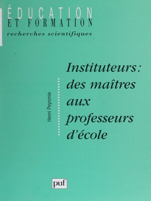 cover image of Instituteur